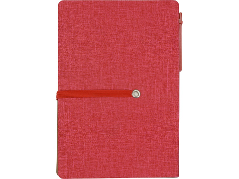 Блокнот А6 Write and stick с ручкой и набором стикеров, красный - рис 7.