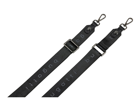 Сумка наплечная BUGATTI АЛМАТА | ALMATA, чёрная, полиуретан, 11х4х19 см - рис 7.