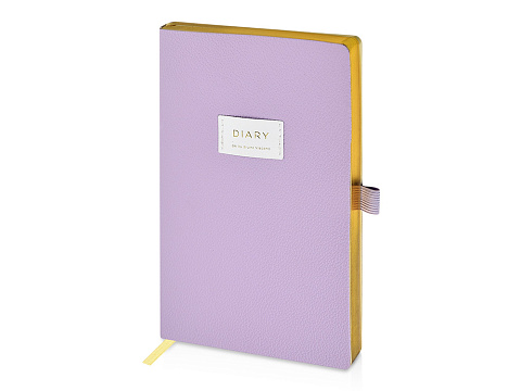 Ежедневник недатированный А5 Zefir с нашивкой, сиреневый
