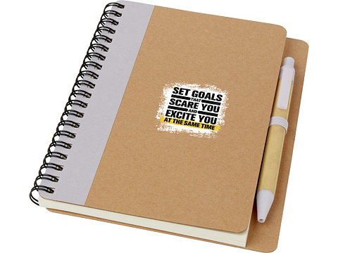 Блокнот Priestly с ручкой, лиловый - рис 4.