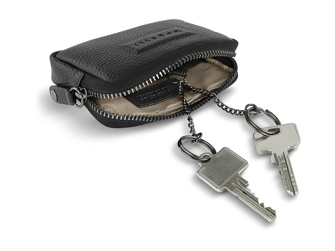 Ключница BUGATTI ЭЛЬЗА | ELSA, с защитой данных RFID, чёрная, воловья кожа/полиэстер, 11х2х7 см - рис 3.