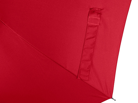 Зонт-трость Reviver с куполом из переработанного пластика, красный - рис 7.