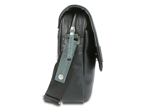 Сумка наплечная BUGATTI МОТОБАЙК D | MOTO D, чёрная, полиуретан, 18х6х24 см, 2 л - рис 4.