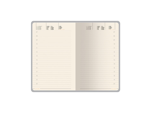 Ежедневник недатированный А5 Megapolis flex smart, серый - рис 6.